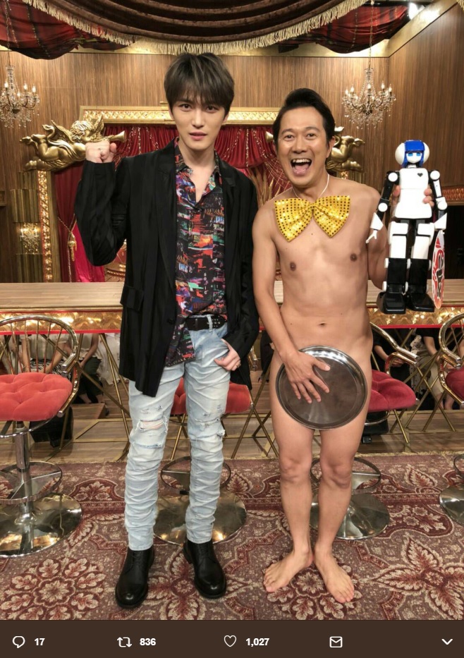 ジェジュンとアキラ100％（画像は『【公式】ネタパレ　2018年8月10日付Twitter「＃ネタパレ は今夜23:40から!!　ゲストは… ＃ジェジュン」』のスクリーンショット）