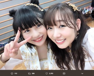 【エンタがビタミン♪】須田亜香里、小畑優奈と2ショット「SKE48の振り幅」をアピール