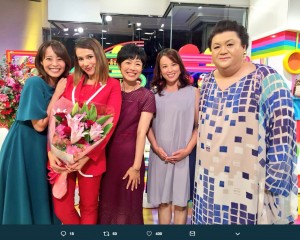 【エンタがビタミン♪】有働アナ×マツコのレアショット　『5時に夢中！』上田まりえが投稿