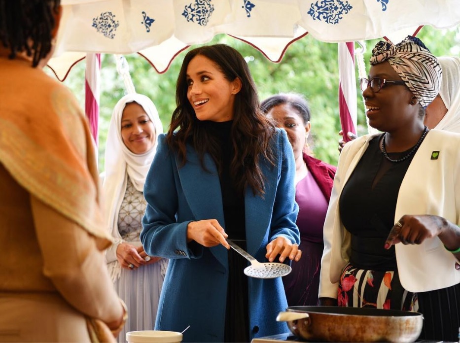 ケンジントン宮殿で行われたローンチパーティ（画像は『Kensington Palace　2018年9月20日付Instagram「To the women of the Hubb Community Kitchen, thank you so much for allowing me to be part of this adventure with you.」』のスクリーンショット）