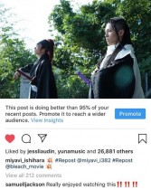 【エンタがビタミン♪】映画『BLEACH』をサミュエル・L・ジャクソンが絶賛、MIYAVI「Thank you legend」