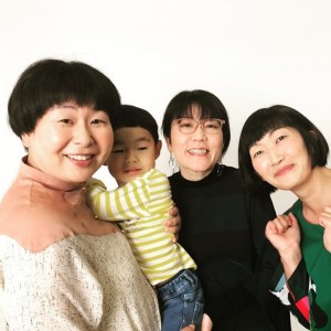 【エンタがビタミン♪】たんぽぽ川村、大島美幸親子＆光浦靖子と笑顔で“ほっこり”ショット