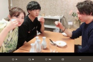 【エンタがビタミン♪】武田梨奈、年始の“乾杯”ショットに反響「兄弟でのアクションも見てみたい」