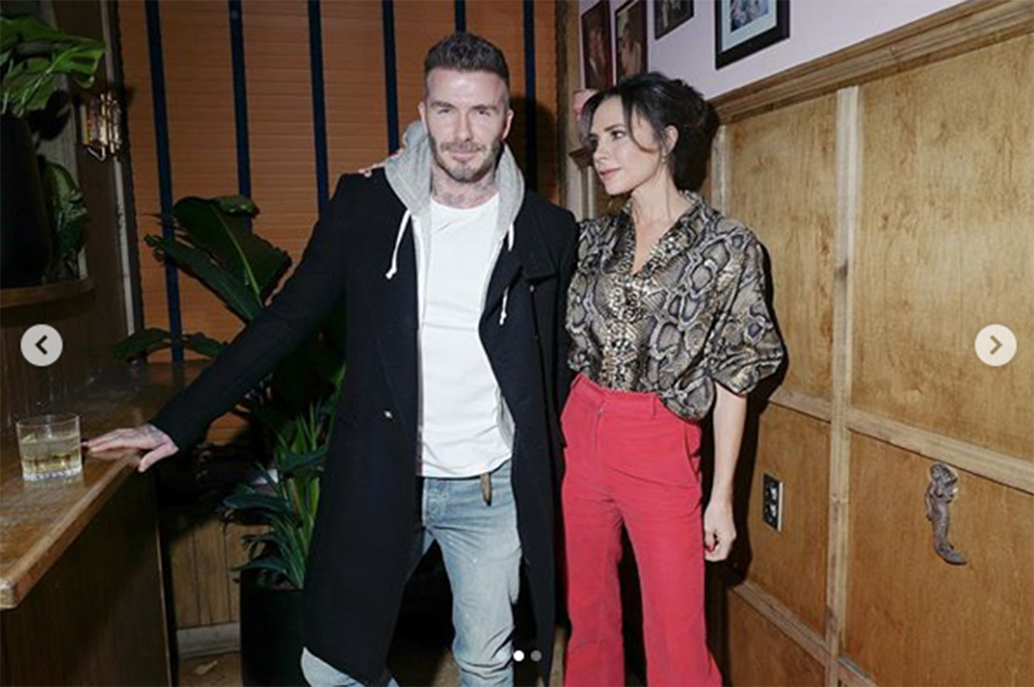 今年7月に結婚20周年を迎えるデヴィッド＆ヴィクトリア（画像は『Victoria Beckham　2019年1月23日付Instagram「Such a special night and so excited to finally celebrate my ＃ReebokxVictoriaBeckham collection!!」』のスクリーンショット）