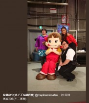 【エンタがビタミン♪】安藤なつ、不二家の“家族写真”公開　ペコちゃんに驚きの声「こんなに大きいとは」