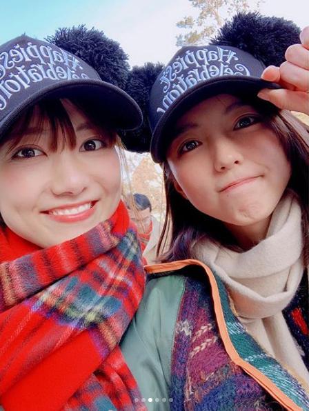 宮澤佐江と真野恵里菜（画像は『宮澤佐江 Sae Miyazawa　2019年1月18日付Instagram「SEA～ ＠erinamano_official と行きました」』のスクリーンショット）