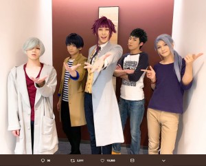 【エンタがビタミン♪】荒牧慶彦、舞台『A3！』で田中涼星演じる有栖川誉の誕生日祝い「詩を詠みます」