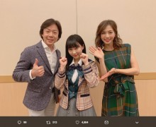 【エンタがビタミン♪】HKT48田中美久『熊本城マラソン2019』前夜祭で佐藤弘道、安田美沙子と3ショット