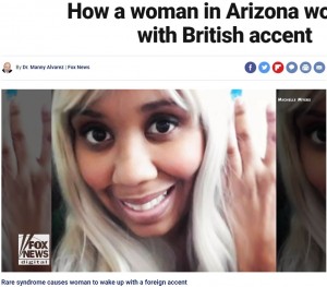 【海外発！Breaking News】目覚めたらイギリス訛りの英語になっていた米女性　過去にはアイルランド・豪訛りも