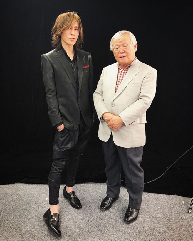 SUGIZOと安彦良和さん（画像は『SUGIZO　2019年4月28日付Instagram「CUT2019年6月号にて安彦良和先生と対談!!」』のスクリーンショット）