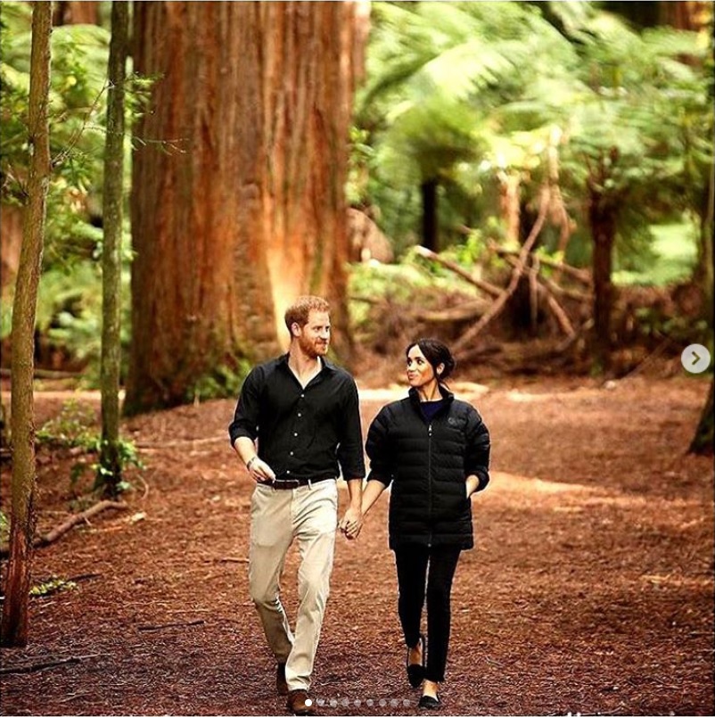 ヘンリー王子夫妻の第1子誕生をめぐり憶測広がる（画像は『The Duke and Duchess of Sussex　2019年4月22日付Instagram「Today is ＃earthday - an opportunity to learn about, celebrate and continue to safeguard our planet, our home.」』のスクリーンショット）