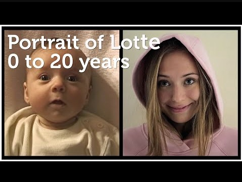 誕生から20歳になった娘を撮り続けて（画像は『Hofmeester　2019年10月28日公開 YouTube「Portrait of Lotte, 0 to 20 years」』のサムネイル）