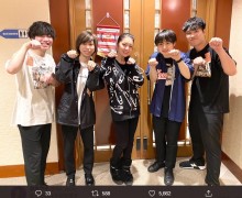 【エンタがビタミン♪】藤あや子、ヒゲダンライブに初参戦し「最高!!」　猫パン差し入れ、小笹大輔と“猫友”に