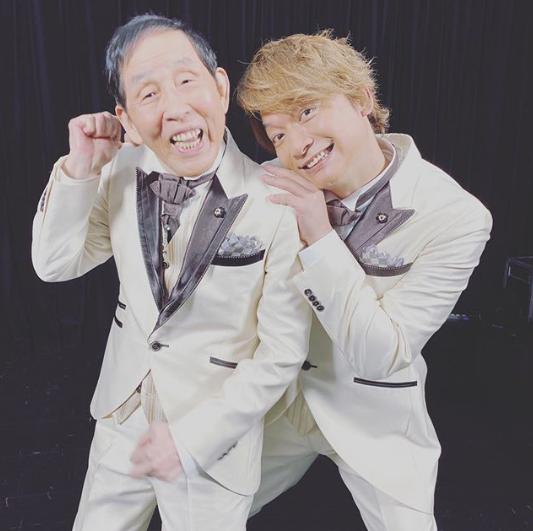 萩本欽一と香取慎吾（画像は『香取慎吾　2020年2月1日付Instagram「今夜7時は ＃仮装大賞!!!」』のスクリーンショット）