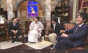 『太田伯山』で爆笑する出演者たち（画像は『【公式】太田伯山　～悩みに答えない毒舌相談室～　2020年2月10日付Twitter「いよいよ＃神田松之丞 さんが、11日に伯山を襲名されます！」』のスクリーンショット）