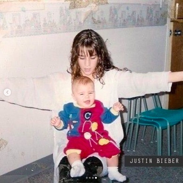 10代で母になったパティさん（画像は『Justin Bieber　2020年5月10日付Instagram「an’t express enough the gratitude for all of the things you sacrificed for me!」』のスクリーンショット）