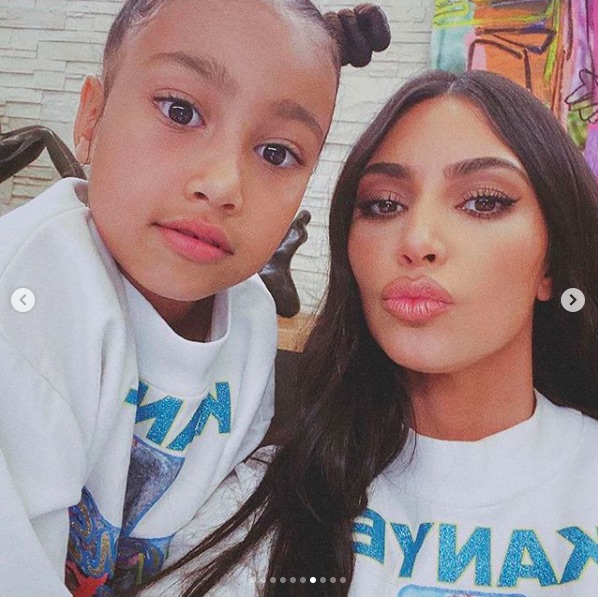 キムに似てきた長女のノースちゃん（画像は『Kris Jenner　2020年6月15日付Instagram「Happy Birthday to my beautiful granddaughter Northie!!!!」』のスクリーンショット）