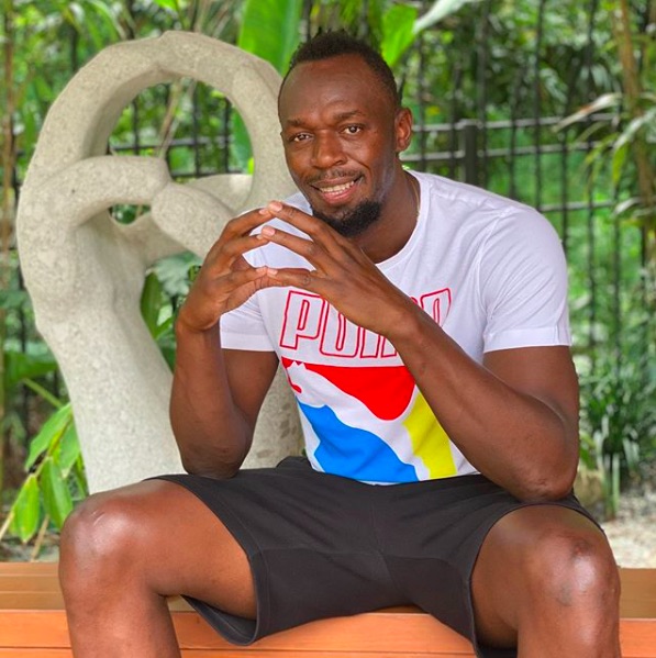 愛娘の仰天ネーミングを公表したウサイン・ボルト（画像は『Usain St.Leo Bolt　2020年7月4日付Instagram「Don’t take life too seriously as nobody ever makes it out Alive!」』のスクリーンショット）