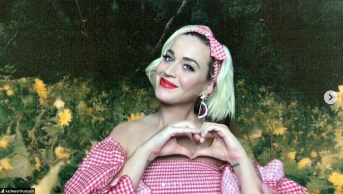 ケイティ・ペリー、現在の体重を正直に明かす場面も（画像は『KATY PERRY　2020年5月13日付Instagram「IN 24 HOURS, I want to be crashing your ＃Daisies Zoom watch parties」』のスクリーンショット）