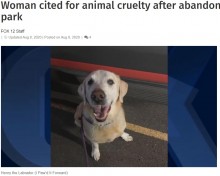 【海外発！Breaking News】犬を捨てる場面が防犯カメラに　身勝手な飼い主の行動に非難殺到（米）