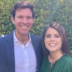 ブルックスバンク氏とユージェニー王女のプライベートショット（画像は『Princess Eugenie　2020年9月25日付Instagram「Jack and I are so excited for early 2021....」』のスクリーンショット）