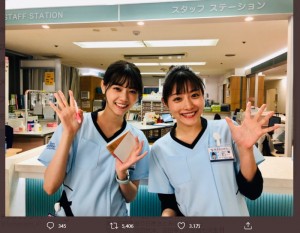 【エンタがビタミン♪】石原さとみが西野七瀬の髪型チェックに「仲がいい先輩後輩」の声　初共演も「いろいろな話ができる」