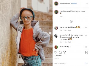 母や友人はクラウディアさんのことを「とても強い」と語る（画像は『Clàudia Amaral　2020年6月15日付Instagram「Prioritize your peace」』のスクリーンショット）