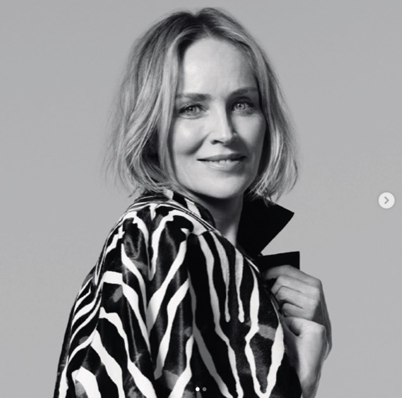 62歳の今もモデルとして引く手あまたのシャロン・ストーン（画像は『Sharon Stone　2020年4月8日付Instagram「Thank you」』のスクリーンショット）