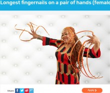 【海外発！Breaking News】世界最長の両手の爪を「490万円でどうかしら？」売りに出した女性（米）＜動画あり＞