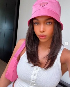 マイケル・Bジョーダンの恋人ロリ・ハーヴェイさん（画像は『Lori Harvey　2020年4月22日付Instagram「Details」』のスクリーンショット）