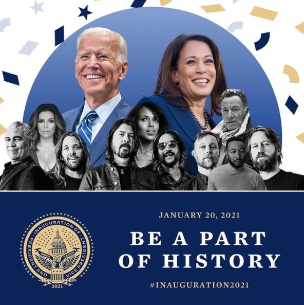 豪華な出演者が発表された特別番組『Celebrating America』（画像は『Biden Inaugural Committee　2021年1月15日付Instagram「We are excited for these amazing speakers and performers to join our “Celebrating America” primetime program at 8:30pm ET/PT for ＃Inauguration2021！」』のスクリーンショット）