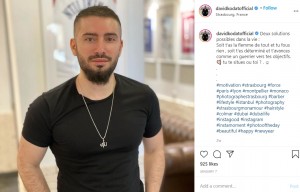 「自分もホームレスだった」と語るデイヴィッドさん（画像は『David Zafer Kodat DK　2021年1月7日付Instagram「Deux solutions possibles dans la vie」』のスクリーンショット）