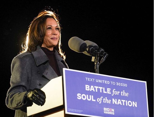 米次期副大統領のカマラ・ハリス氏（画像は『Kamala Harris　2020年11月3日付Instagram「Your vote is your voice, and your voice is your power.」』のスクリーンショット）