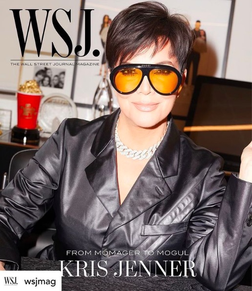 一大エンパイアの立役者であり、敏腕“momager”のクリス・ジェンナー（画像は『Kris Jenner　2021年3月23日付Instagram「Thank you so much ＠wsjmag and ＠jonathanvanmeter for the amazing cover and story!」』のスクリーンショット）