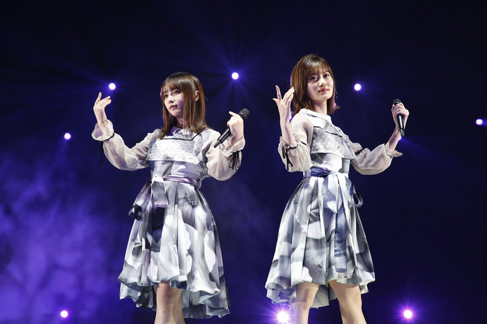 『乃木坂46 9th YEAR BIRTHDAY LIVE ～3期生ライブ～』での与田祐希と山下美月