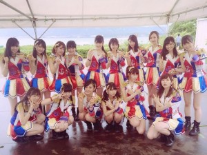 『イナズマロックフェス 2016』に出演したHKT48（画像は『兒玉 遥　2016年9月18日付Instagram「イナズマロックフェス最高」』のスクリーンショット）