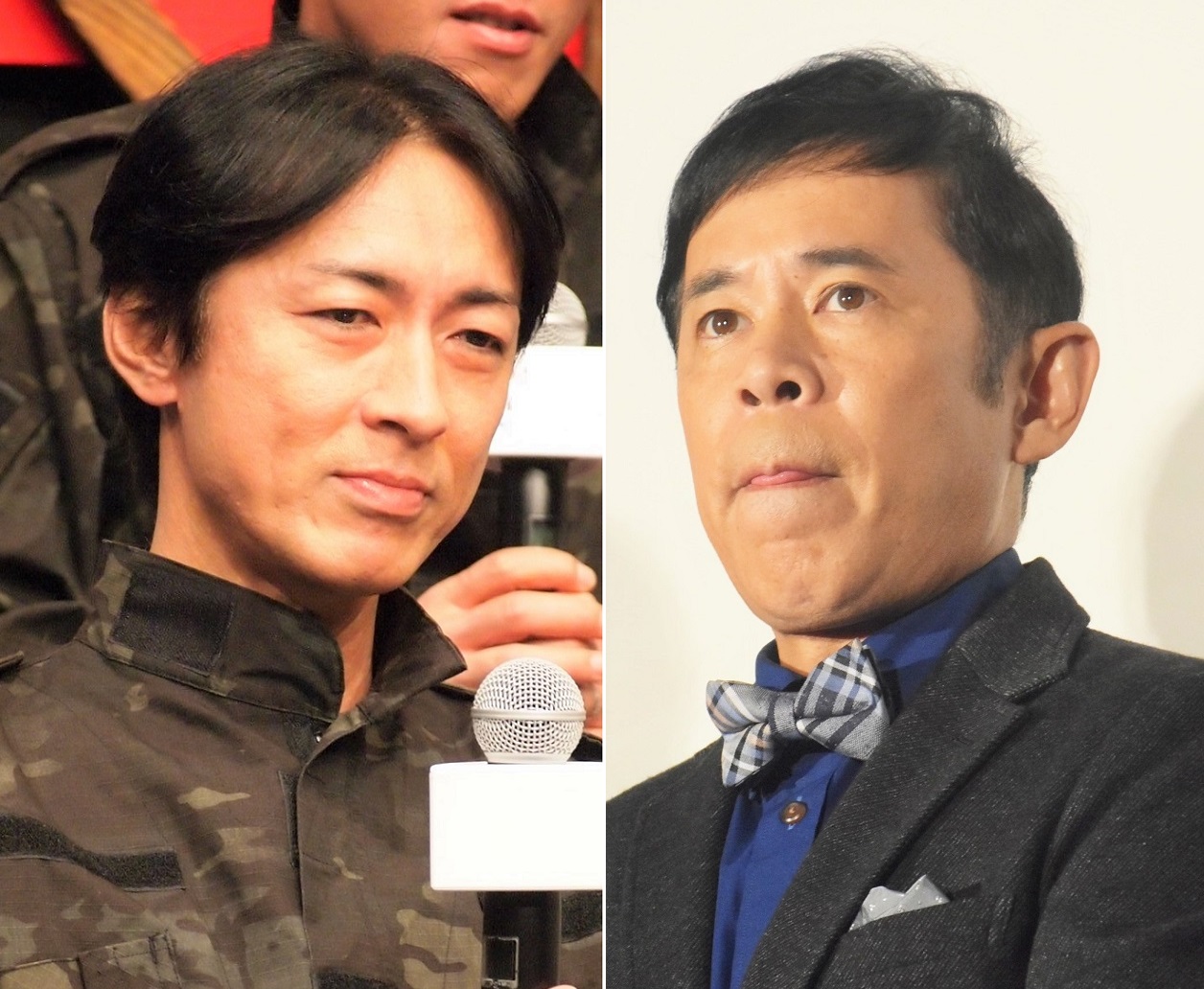 かつてテレビCMで田村正和さんと共演した矢部浩之と岡村隆史