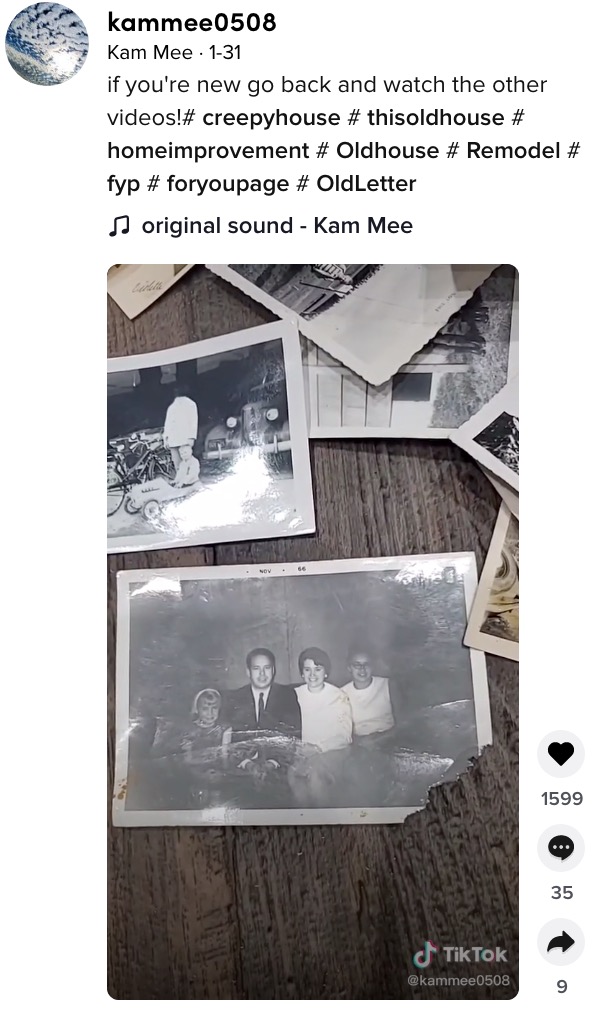 他にもたくさんの写真が（画像は『Kam Mee　2021年1月31日付TikTok「if you’re new go back and watch the other videos!」』のスクリーンショット）