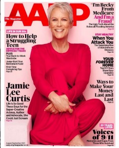 息子がトランスジェンダーであることを公表したジェイミー・リー・カーティス（画像は『Jamie Lee Curtis　2021年7月28日付Instagram「I’m in THE PINK!」』のスクリーンショット）