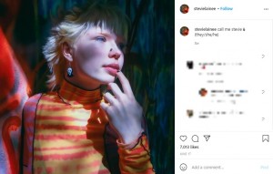 「スティーヴィーと呼んで」と伝えたホイットニーさん（画像は『stevie　2021年6月17日付Instagram「call me Stevie （they/she/he）」』のスクリーンショット）