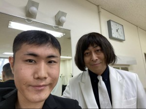 【エンタがビタミン♪】ランジャタイ・伊藤は角刈り、錦鯉・長谷川は“綾波レイ”ヘアの新鮮な2ショット