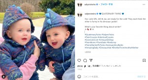 双子のように見た目がソックリなジェット君とジャックス君（画像は『Josh, Jeremy, Brittany, Briana　2022年1月6日付Instagram「QUATERNARY TWINS」』のスクリーンショット）