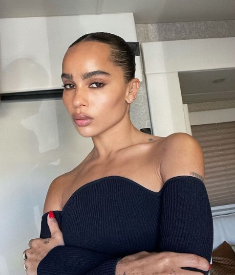 大胆なドレスでレッドカーペットに登場したゾーイ・クラヴィッツ（画像は『Zoë Kravitz　2022年2月4日付Instagram』のスクリーンショット）