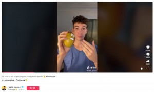 医師を志すロビン・ゴンセさん（画像は『Fruitrurgie　2021年10月13日付TikTok「Ok celle ci est un peu degueu, mais plutôt réaliste」』のスクリーンショット）