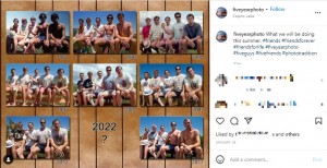 8回の写真撮影をしてきた5人（画像は『Five Year Photo　2022年1月28日付Instagram「What we will be doing this summer.」』のスクリーンショット）