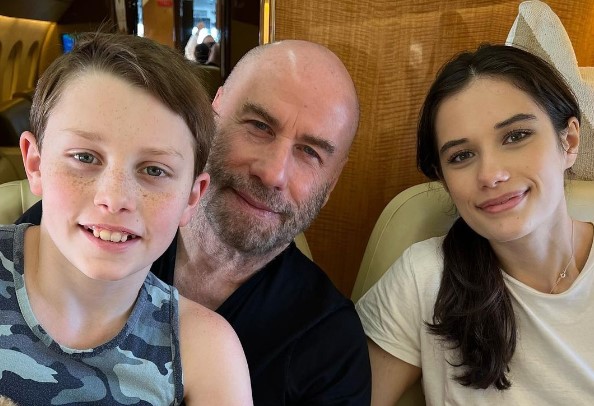 ジョンの息子ベンジャミン君と娘エラさん（画像は『Ella Bleu Travolta　2022年6月19日付Instagram「Happy Father’s Day」』のスクリーンショット）