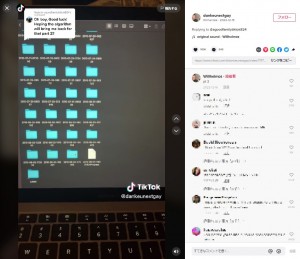 2010年当時のパソコンのバックアップデータが保存されていた（画像は『WillhelmDE　2022年12月14日付TikTok「Replying to ＠agoodfamilytiktok824」』のスクリーンショット）