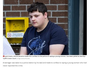 英ウェールズ在住の18歳の男、父親に携帯電話を見られたことで性犯罪が明るみに出た。説得されて警察に出頭したという（画像は『WalesOnline　2020年6月29日付「Teenager jailed after his dad made him confess to raping a young woman」（Image: Athena Pictures）』のスクリーンショット）