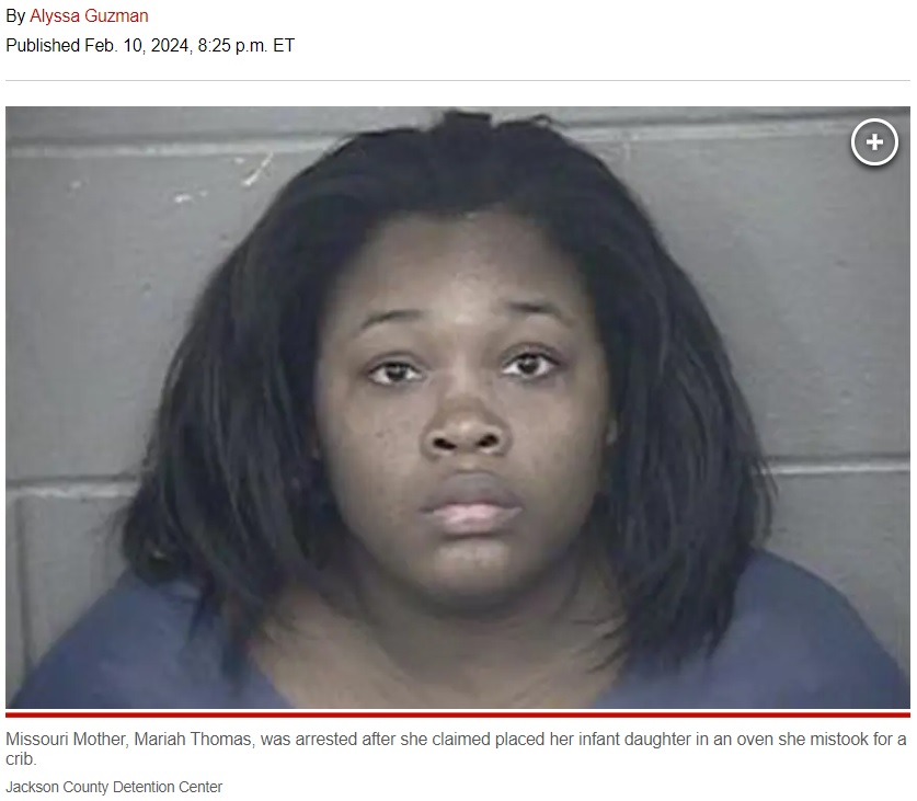 娘を殺害した26歳の母親。「ベビーベッドと間違えてオーブンに入れてしまった」と主張しているという（『New York Post　「Missouri mother burns baby to death inside oven after claiming she mistook it for a crib: officials」（Jackson County Detention Center）』より）