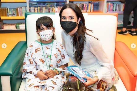 現地時間3月21日、米ロサンゼルスの小児病院「Children’s Hospital L.A.」をサプライズ訪問したメーガン妃（画像は『Children’s Hospital L.A.　Instagram「To round out the end of another great ＃MakeMarchMatter campaign, on Thursday, March 21st,」』より）